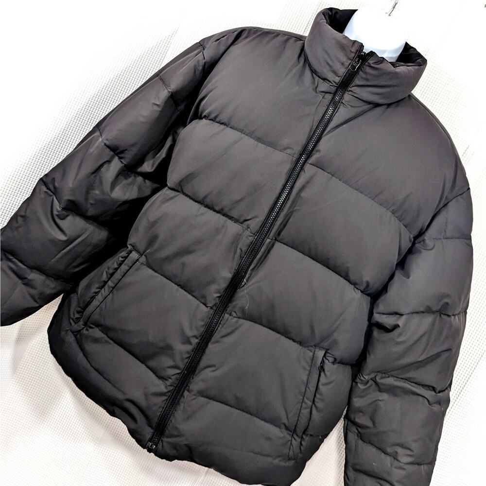 OLD NAVY! ESPRESSO BROWN PUFFER REVERSIBLE TO BLACK, DOWN JACKET, COAT! SZ L